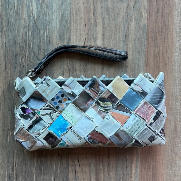 Nahui Ollin Eco-Friendly Woven Clutch - Picture 1 of 6